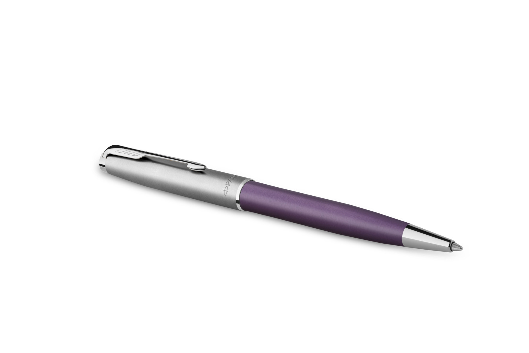 Długopis Parker Sonnet Sand Blasted Metal Violet CT